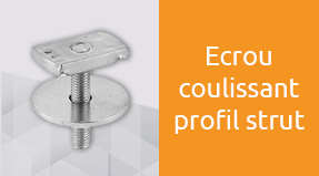 Ecrou coulissant profil strut - BENE INOX