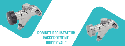 robinet dégustateur bride ovale