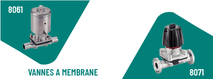 vannes à membrane